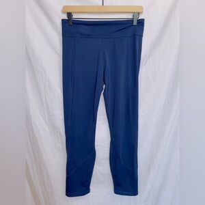 Women's Tommy Bahama Blue Mid Rise Cropped Athletic Leggings size small